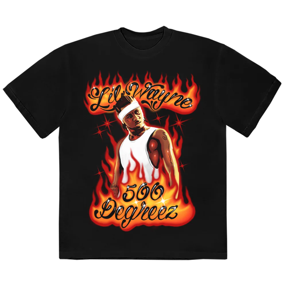 500 DEGREEZ AIRBRUSH 20TH ANNIVERSARY T-SHIRT