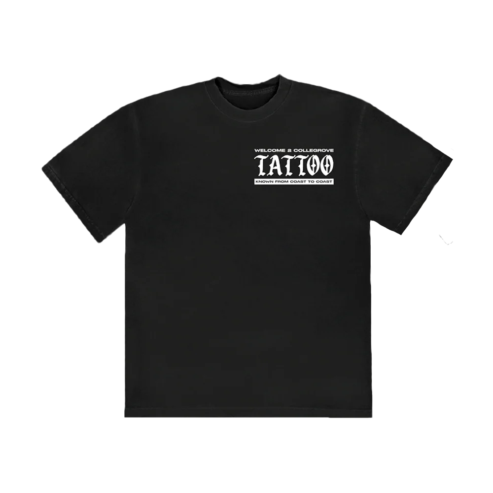 Collegrove Tattoo T-Shirt on Black