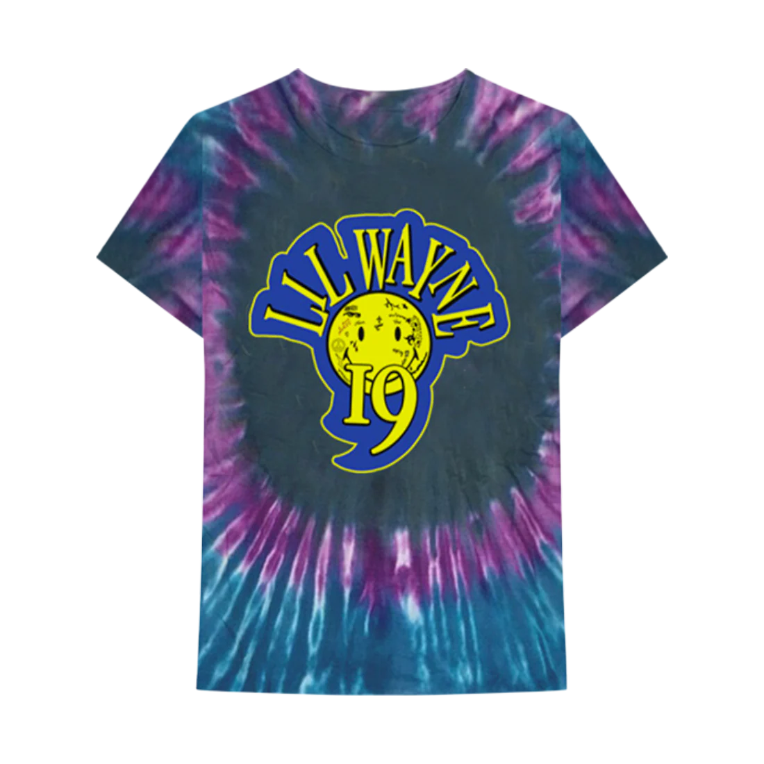 SMILEY FACE TYE DYE T-SHIRT